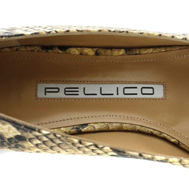 PELLICO(ペリーコ)のペリーコ フラットシューズ パンプス 36 23.0cm ベージュ 黒 レディースの靴/シューズ(ハイヒール/パンプス)の商品写真