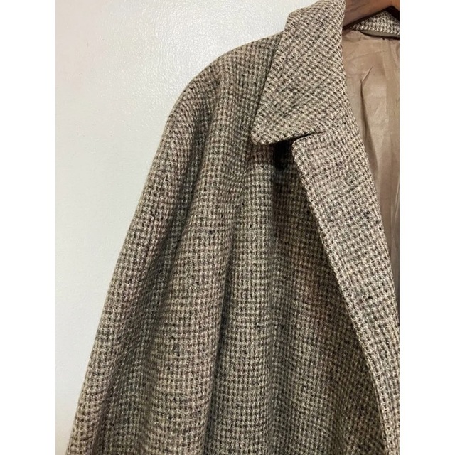 希少【WNW × HARRIS TWEED】ステンカラーコート/S/ツイード