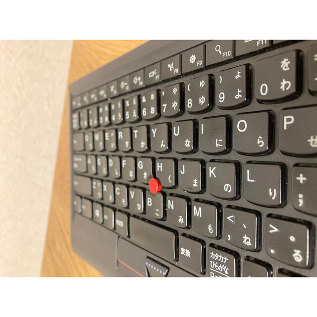 Lenovo(レノボ)のThinkPad ワイヤレス キーボード 日本語 KT-1255 ジャンク品 スマホ/家電/カメラのPC/タブレット(PC周辺機器)の商品写真