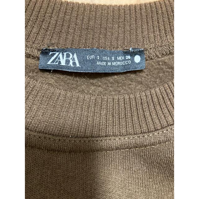 ZARA(ザラ)のZARA ザラ　ギャザースウェット　ショート丈スウェット レディースのトップス(トレーナー/スウェット)の商品写真