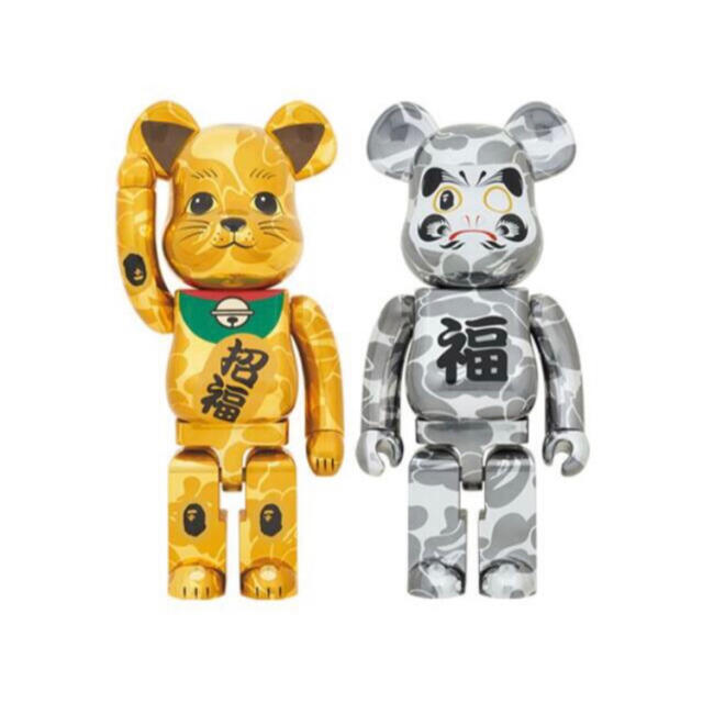 BE@RBRICK BAPE 1000% 招き猫 & 達磨 2体セット