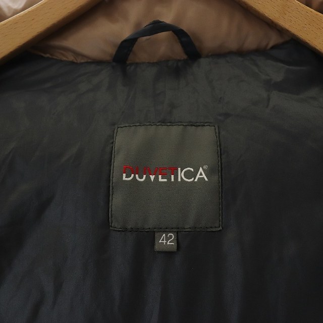 DUVETICA(デュベティカ)のデュベティカ  デネブ ダウンコート ロング丈 ラクーンファー 42 XL 茶色 レディースのジャケット/アウター(ダウンコート)の商品写真