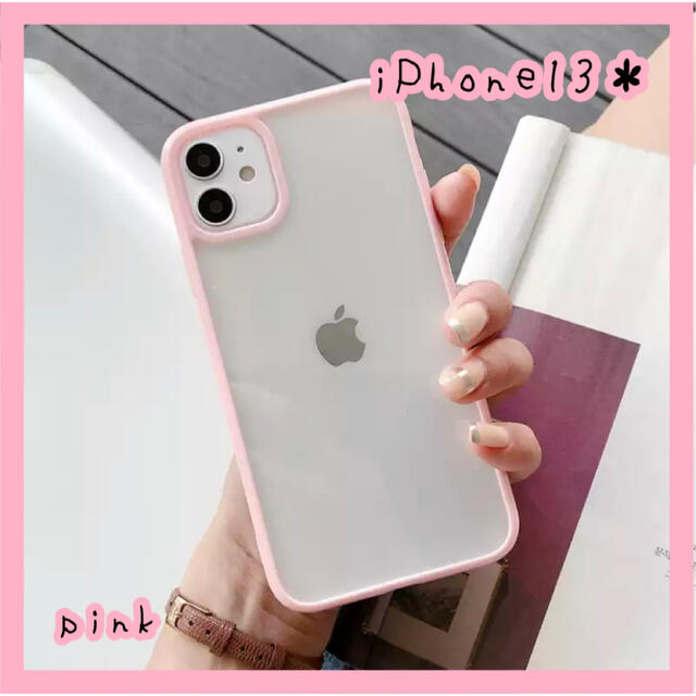 【人気♡】iPhone13ケース　クリア　ピンク　写真　カード　かわいい　韓国 | フリマアプリ ラクマ