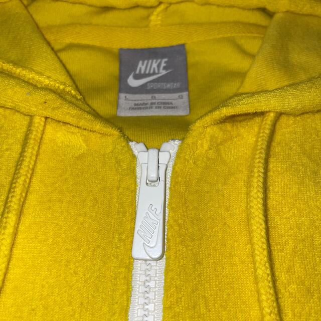 NIKE - NIKE ナイキ ジップアップ パイル生地 パーカー グリーン NIKE - NIKE ナイキ ジップアップ パイル生地 パーカー グリーン