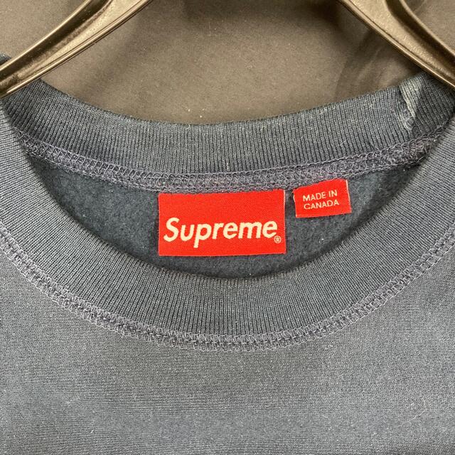 supreme 2006AW box logo crewneck ネイビー