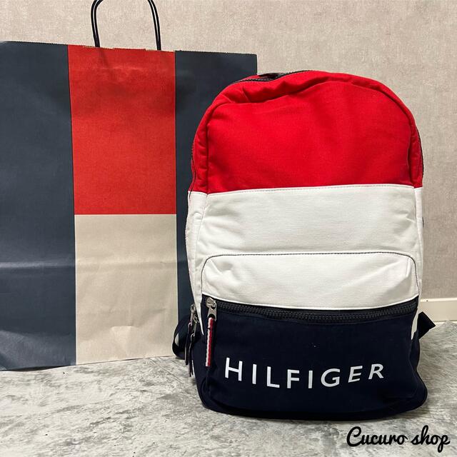 TOMMY HILFIGER - 【大人気☆】TOMMY HILFIGER ロゴ バックパック