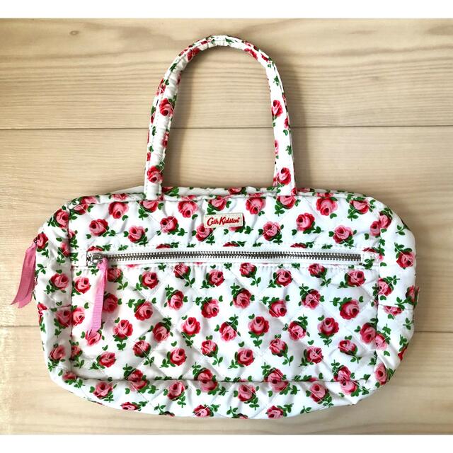 Cath Kidston(キャスキッドソン)のキャスキッドソン 薔薇柄 キルティング ハンドバック ポーチ バックインバック レディースのバッグ(ハンドバッグ)の商品写真