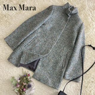 ✨新品✨ 'S Max Mara ツイード ロングコート アルパカ モヘヤ 42