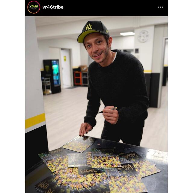 VR46 V.ロッシ選手 プレミアム 限定tシャツbox 直筆サイン L | www