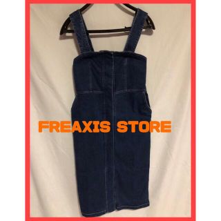 フリークスストア(FREAK'S STORE)のFREAXIS STORE  デニムサロペットスカート(ロングスカート)