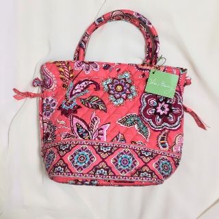 ヴェラブラッドリー(Vera Bradley)のヴェラブラッドリー  2wayハンドバッグ 未使用タグ付き   コーラルピンク(トートバッグ)