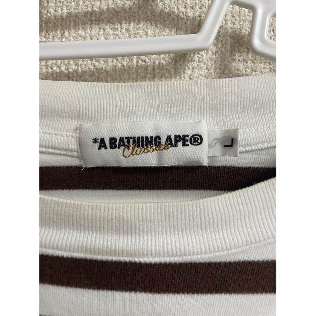A BATHING APE(アベイシングエイプ)のA BATHING APE ボーダー ロンＴ メンズのトップス(Tシャツ/カットソー(七分/長袖))の商品写真