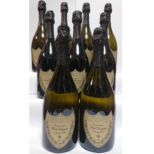 Dom Pérignon(ドンペリニヨン)のドンペリ2010 ９本 食品/飲料/酒の酒(シャンパン/スパークリングワイン)の商品写真