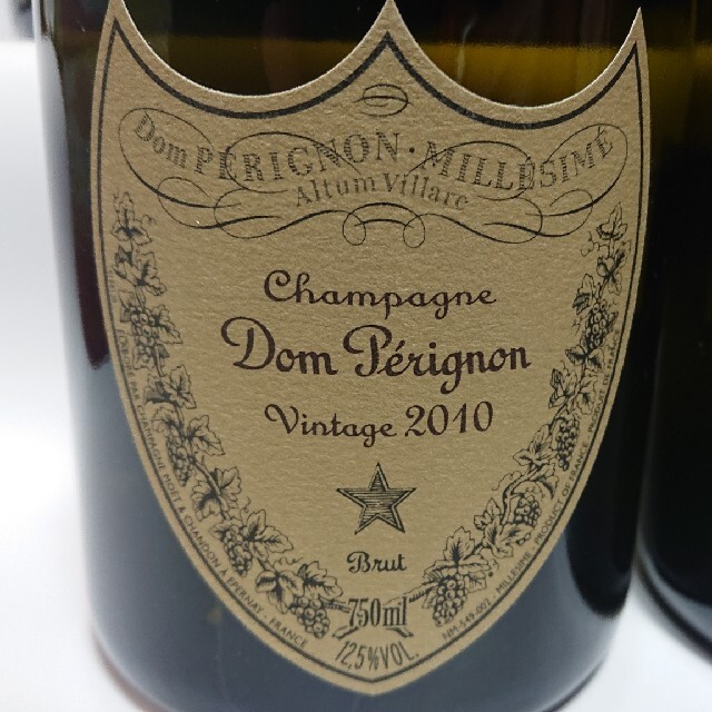 Dom Pérignon(ドンペリニヨン)のドンペリ2010 ９本 食品/飲料/酒の酒(シャンパン/スパークリングワイン)の商品写真