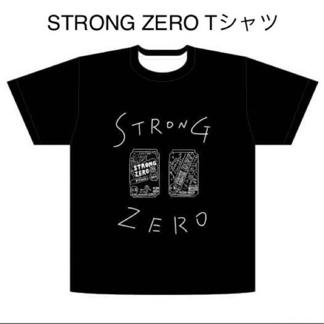 サントリー(サントリー)の新品未開封　ストロングゼロ　Ｔシャツ　黒 S 地雷系　ぴえん系 ネタＴシャツ メンズのトップス(Tシャツ/カットソー(半袖/袖なし))の商品写真