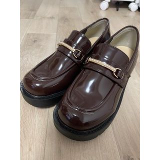 マジェスティックレゴン(MAJESTIC LEGON)のMAJESTIC LEGON パールスクエアローファー(ローファー/革靴)