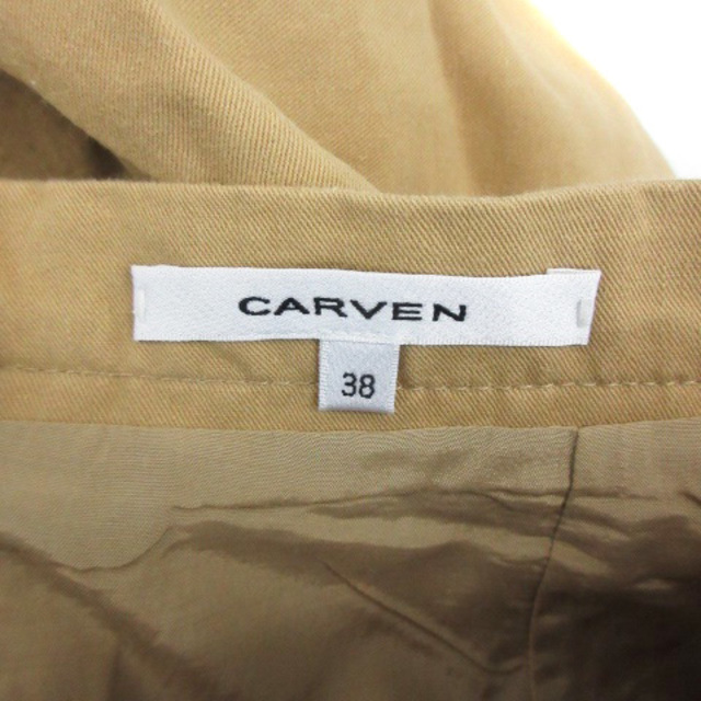 CARVEN(カルヴェン)のカルヴェン CARVEN フレアスカート ひざ丈 38 ベージュ レディースのスカート(ひざ丈スカート)の商品写真