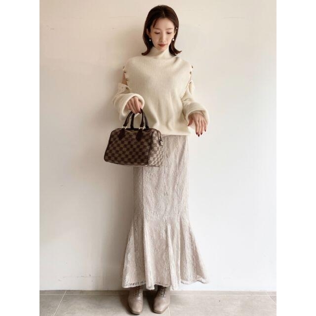 市場 snidel ニットトップス×マーメイドスカートセット ホワイト ...