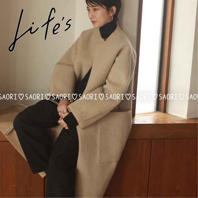 TODAYFUL(トゥデイフル)のTODAYFUL【美品】Collarless Boa Coat レディースのジャケット/アウター(ロングコート)の商品写真