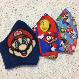 マリオ フリース インナーマスク  未就学から低学年(外出用品)