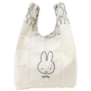 ミッフィー　エコバッグ　miffy バッグ　ホワイト　フェイス　いっぱい(キャラクターグッズ)