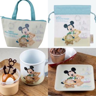 ディズニー(Disney)のダッフィースーベニア&巾着(食器)