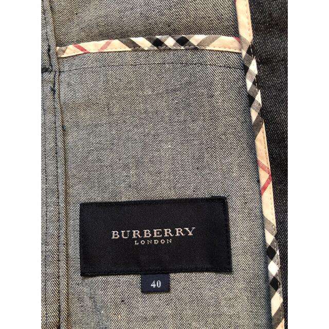 BURBERRY(バーバリー)のバーバリのデニムジャケット　七分袖　新品未使用 レディースのジャケット/アウター(Gジャン/デニムジャケット)の商品写真