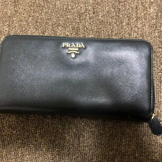 2/5値下げ　PRADA 長財布　黒(財布)