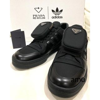 プラダ(PRADA)のPRADA adidas リナイロン　スニーカー　ブラック　黒　ローカット(スニーカー)