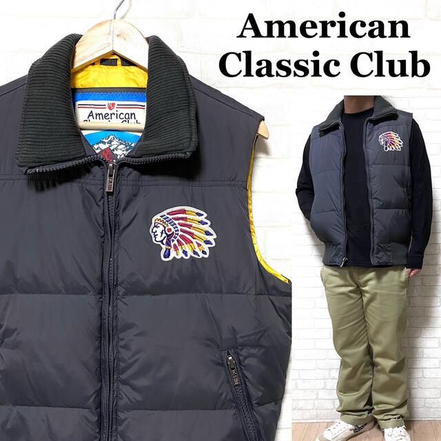 AMERICAN CLASSIC CLUB ダウンベスト ネイティブアメリカン メンズのジャケット/アウター(ダウンベスト)の商品写真