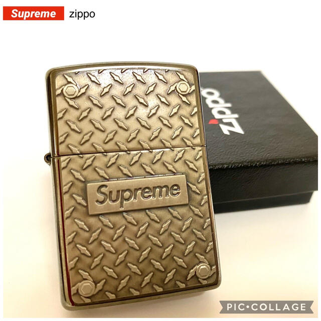 メンズ Supreme - 19Supreme Diamond Plate Zippoジッポライターの通販