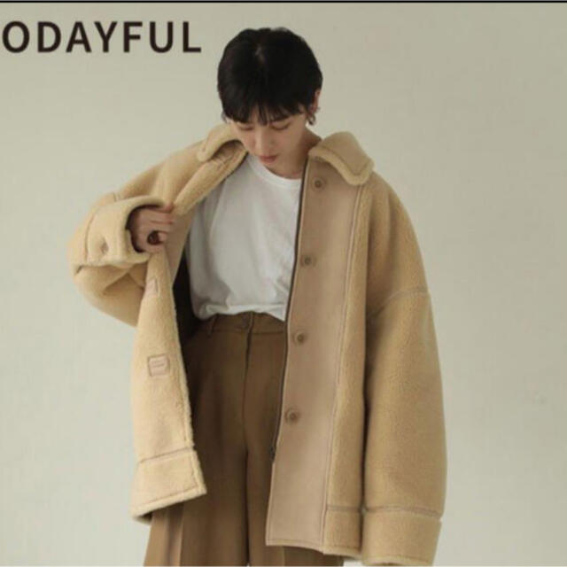 TODAYFUL(トゥデイフル)のTODAYFUL Bonding Boa Coat 36 クリーム レディースのジャケット/アウター(その他)の商品写真