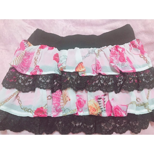 新品♡未使用♡MA*RS♡ローズケーキ柄おりぼんスカート