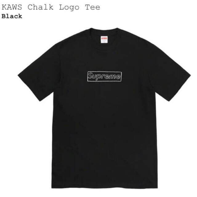 【 Black M 】 Kaws Chalk Logo Tee