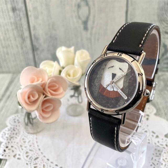 Pierre Lannier(ピエールラニエ)の【希少】Pierre Lannier ピエールラニエ 腕時計 犬 シルバー レディースのファッション小物(腕時計)の商品写真
