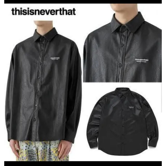 thisisneverthat レザーシャツ　XL