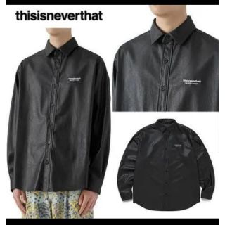 thisisneverthat レザーシャツ　XL(シャツ)