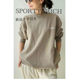 アパルトモンドゥーズィエムクラス(L'Appartement DEUXIEME CLASSE)の【SPORTY&RICH】SERIF LOGO CREWNECK P/O(トレーナー/スウェット)