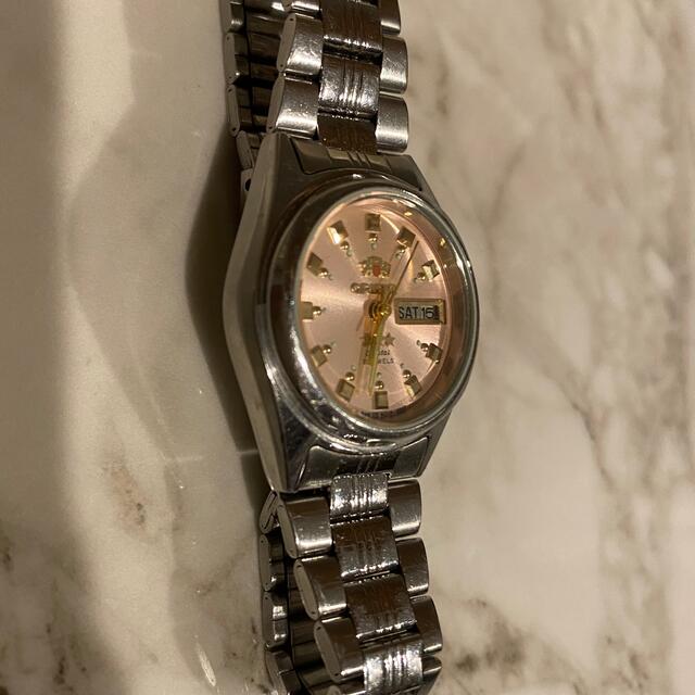 ORIENT(オリエント)のオリエント スリースター ピンク レディースのファッション小物(腕時計)の商品写真