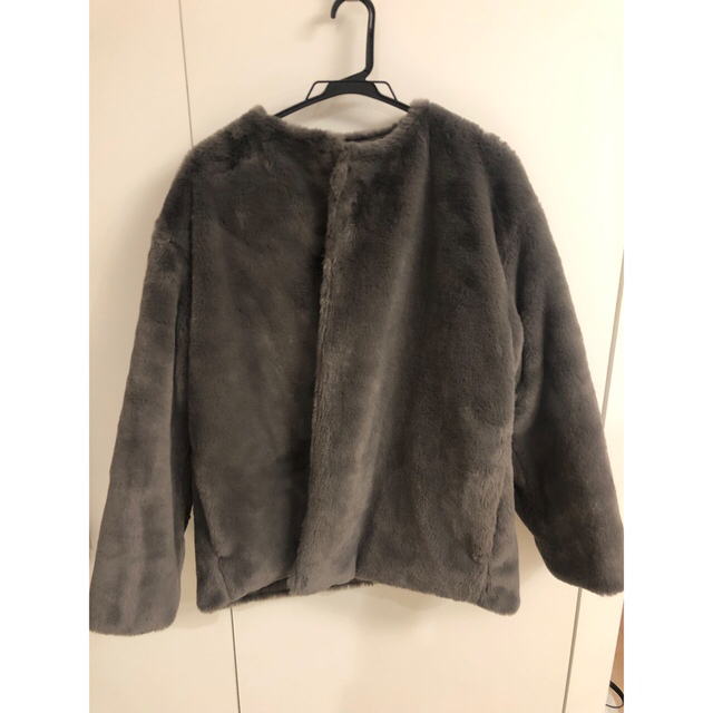 リバーシブルエコファージャケット 毛皮/ファーコート リバーシブルエコファージャケット 毛皮/ファーコート