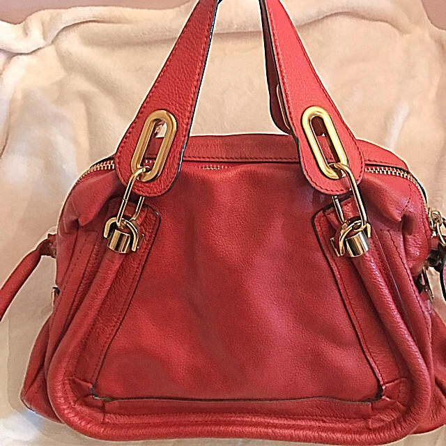 驚きの値段で Chloe - クロエ Mサイズ 赤 パラティ chloe 正規鑑定済み