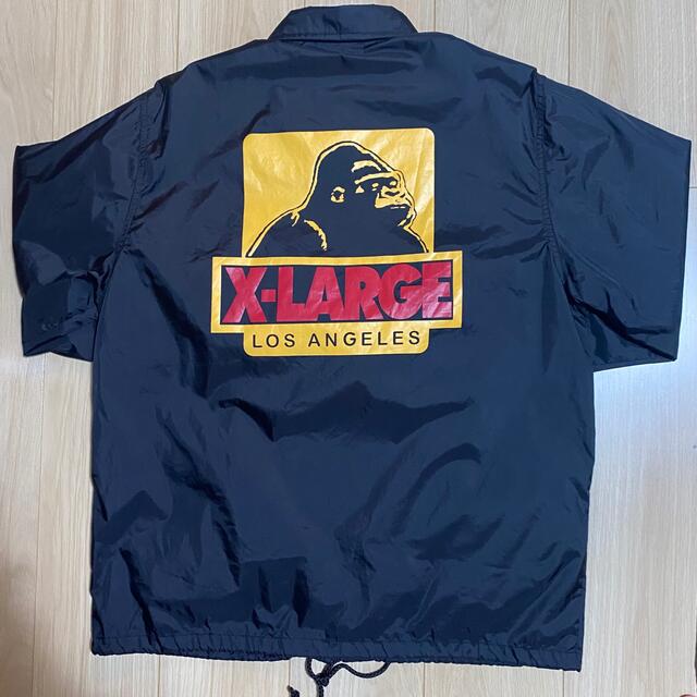 【稀少！】XLARGE コーチジャケット  黒×黄メンズ