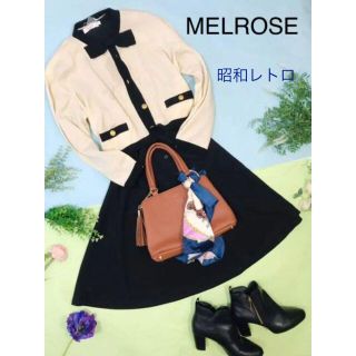 メルローズ(MELROSE)のMELROSE 昭和レトロ　カーディガンボレロ(カーディガン)