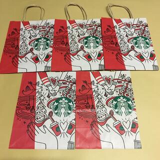 スターバックスコーヒー(Starbucks Coffee)のスターバックス　スタバ　紙袋　ショッパー　クリスマス　限定(ショップ袋)