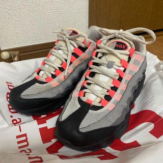 ナイキ(NIKE)の☆24cm/kids☆NIKE AIR MAX 95 ソーラーレッド(スニーカー)