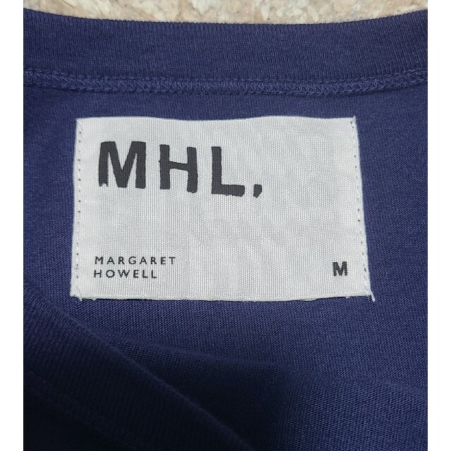 MARGARET HOWELL(マーガレットハウエル)の[MHL.]ロングスリーブTシャツ　Mサイズ　ネイビー メンズのトップス(Tシャツ/カットソー(七分/長袖))の商品写真