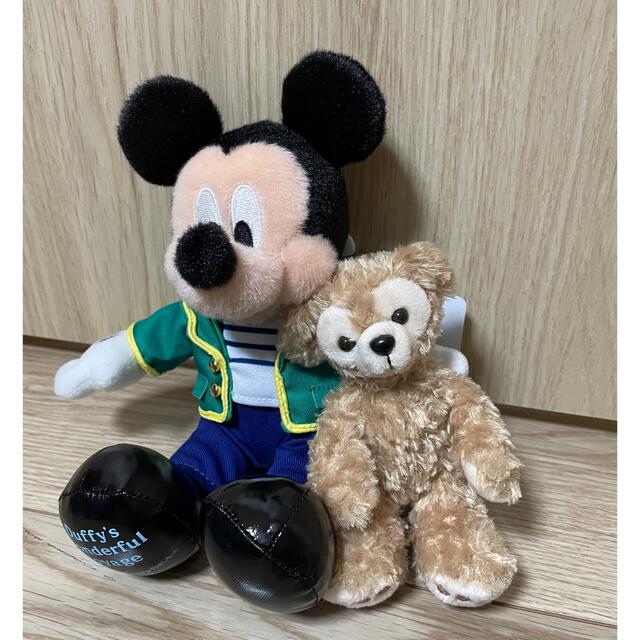 Disney(ディズニー)のワンダフルヴォヤッジ　ミッキーとダッフィーのぬいぐるみバッジ エンタメ/ホビーのおもちゃ/ぬいぐるみ(ぬいぐるみ)の商品写真