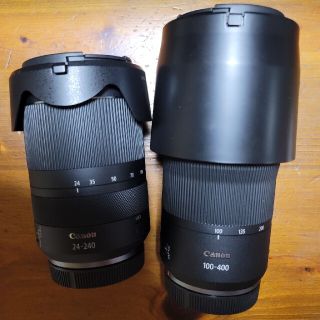 カメラRF24-240mm RF100-400mm 2本セット　フード付き