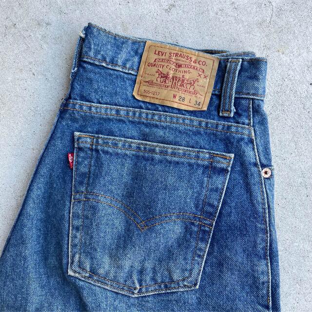 90年代 USA製 Levi's 505ジーンズ デニム ライトブルー W28