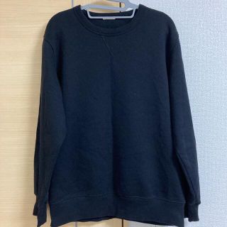 ユニクロ(UNIQLO)のGU スウェットシャツ　ブラック(スウェット)